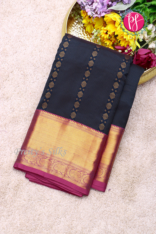 Semi Kanchipuram Silk Saree-PF55940