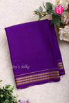 Pure Mysore Crepe Silk Saree -Purple-PF84264