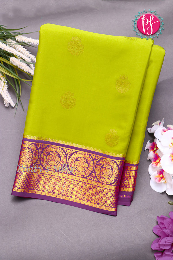 Pure Mysore Crepe Silk Saree-PF77382