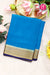 Pure Mysore Crepe Silk Saree-Skyblue And Navyblue-PF82729