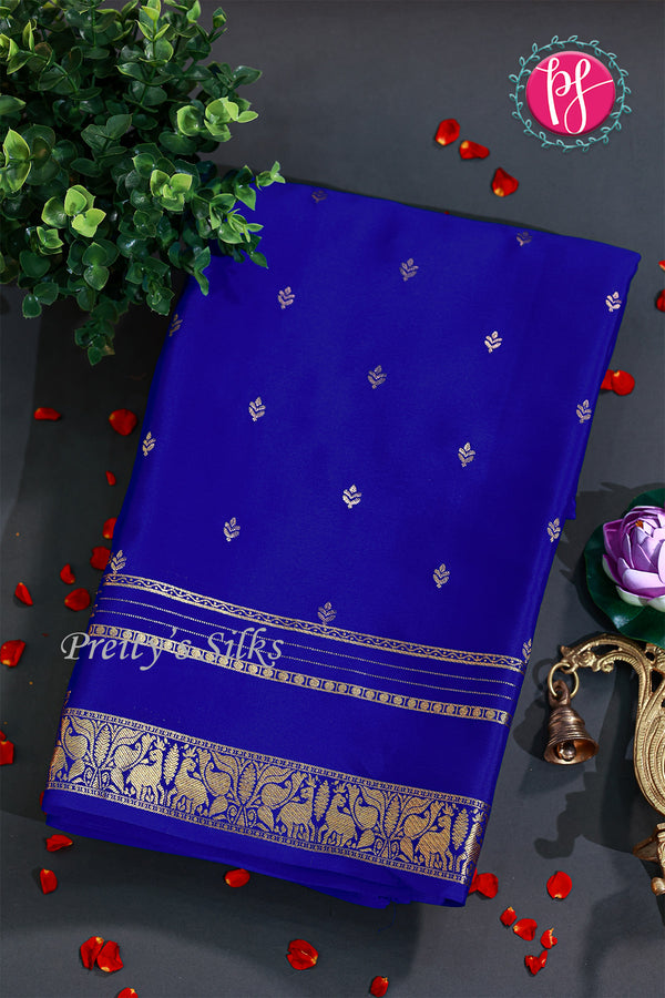 Pure Mysore Crepe Silk Saree -PF77416