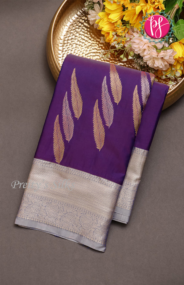 Semi Kanchipuram Silk Saree-PF60478