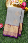 Semi Kanchipuram Silk Saree-PF77105