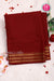 Pure Mysore Crepe Silk Saree -Maroon-PF84232