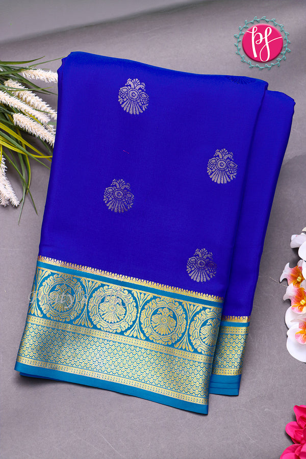 Pure Mysore Crepe Silk Saree-PF77386