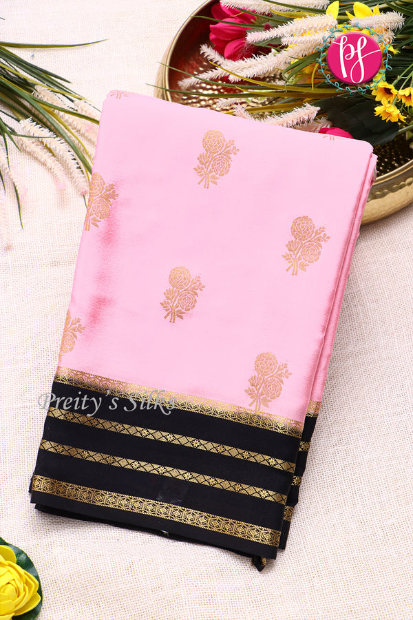 Pure Mysore Crepe Silk Saree -PF77405