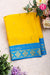 Pure Mysore Crepe Silk Saree -Yellow And Skyblue-PF86180