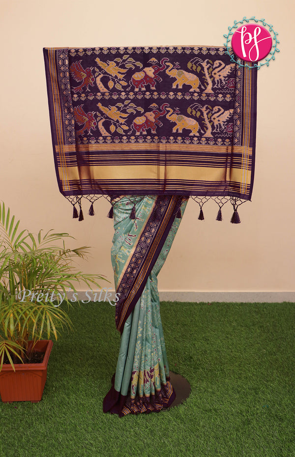 Semi Patola Soft Silk Saree