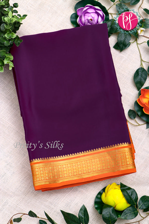 Premium Pure Mysore Crepe Silk Saree -PF80751