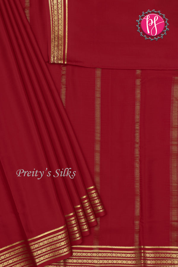 Pure Mysore Crepe Silk Saree