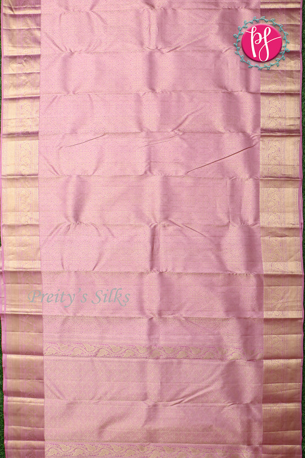 Pure Kanchipuram Silk Saree-Lightpink-PF04482