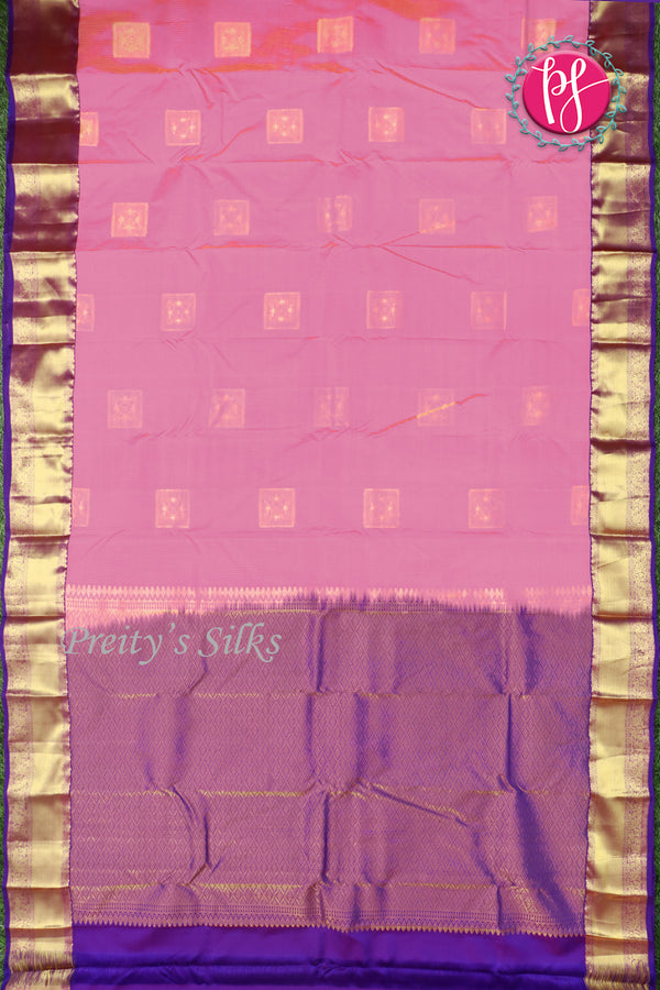 Semi Kanchipuram Silk Saree-PF77114