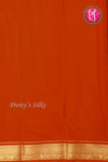 Pure Mysore Crepe Silk Saree -Orange-PA01339