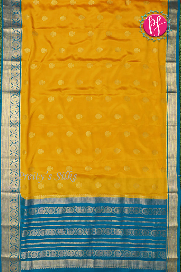 Pure Mysore Crepe Silk Saree-PF77377