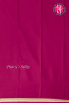Pure Mysore Crepe Silk Saree -Magenta-PA03063