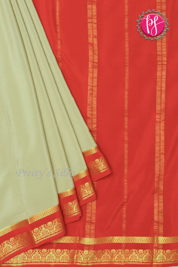 Premium Pure Mysore Crepe Silk Saree -PF80912