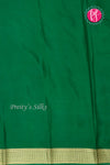 Pure Mysore Crepe Silk Saree-Orange And Green-PF82729