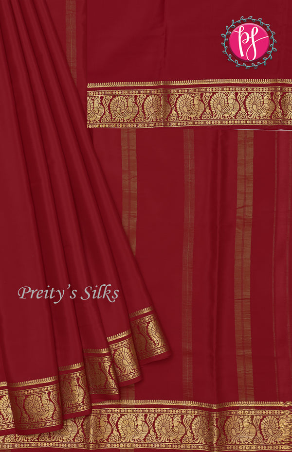 Pure Mysore Crepe Silk Saree