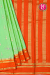 Pure Mysore Crepe Silk Saree With Bentex Border-PF80271