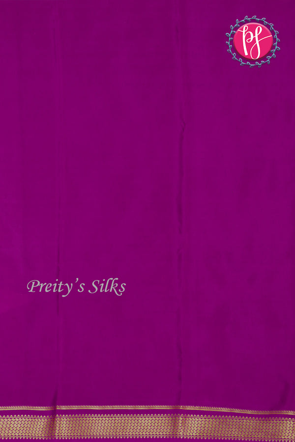 Pure Mysore Crepe Silk Saree -PF80462