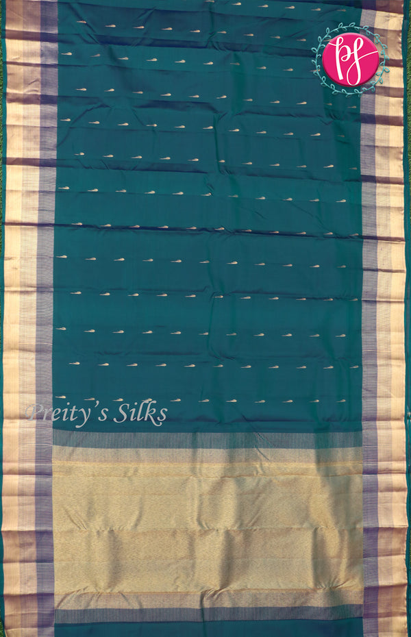 Half Pure Kanchipuram Silk Saree-PF68659