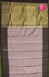 Half Pure Kanchipuram Silk Saree-Lilac With Dark Brown-PF30368