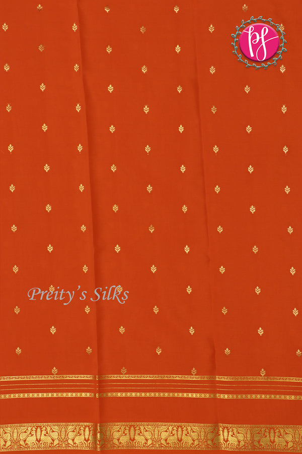 Pure Mysore Crepe Silk Saree -PF77414