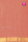 Pure Mysore Crepe Silk Saree -Coral-PA01328
