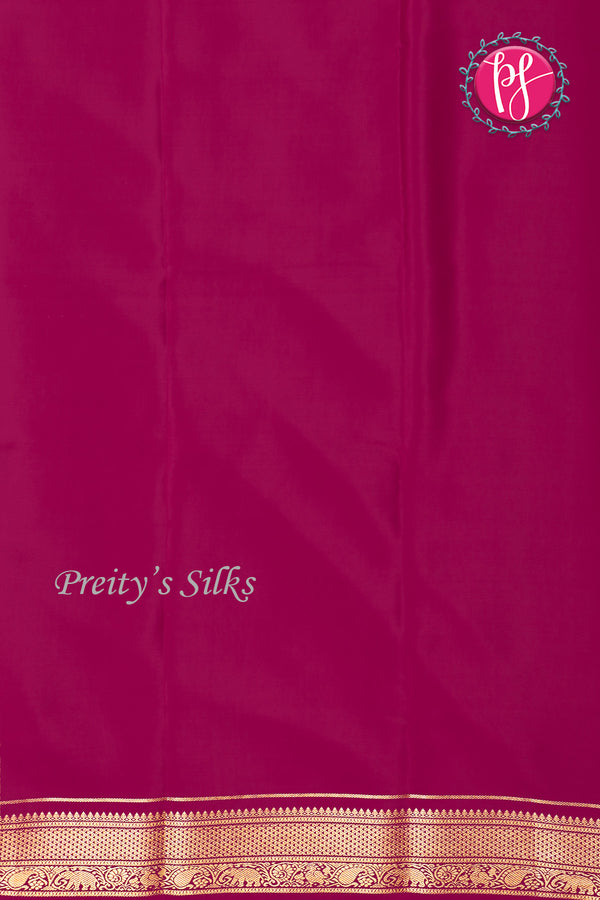 Pure Mysore Crepe Silk Saree -Mejentapink-PA01337