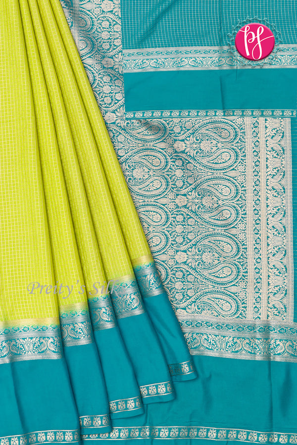 Semi Mysore Crepe Silk Saree-PF73245