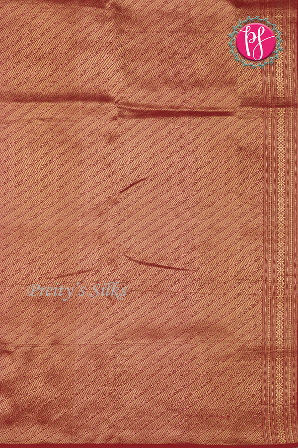 Pure Mysore Crepe Silk Saree Borderless -PF79582