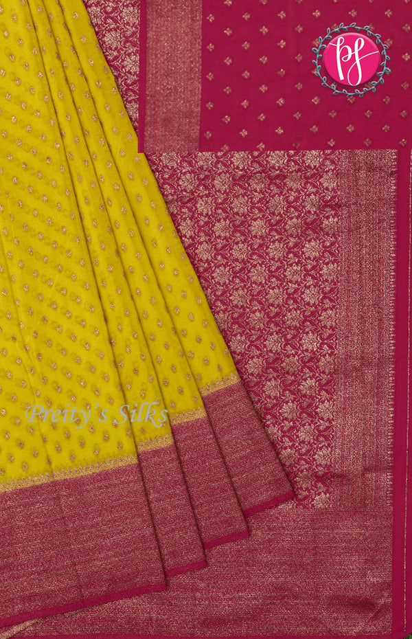 Semi Banarasi Georgette Silk Saree-PF72171