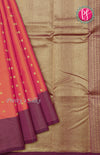 Half Pure kanchipuram silk Saree-Kanakamra With Wine - PF30380