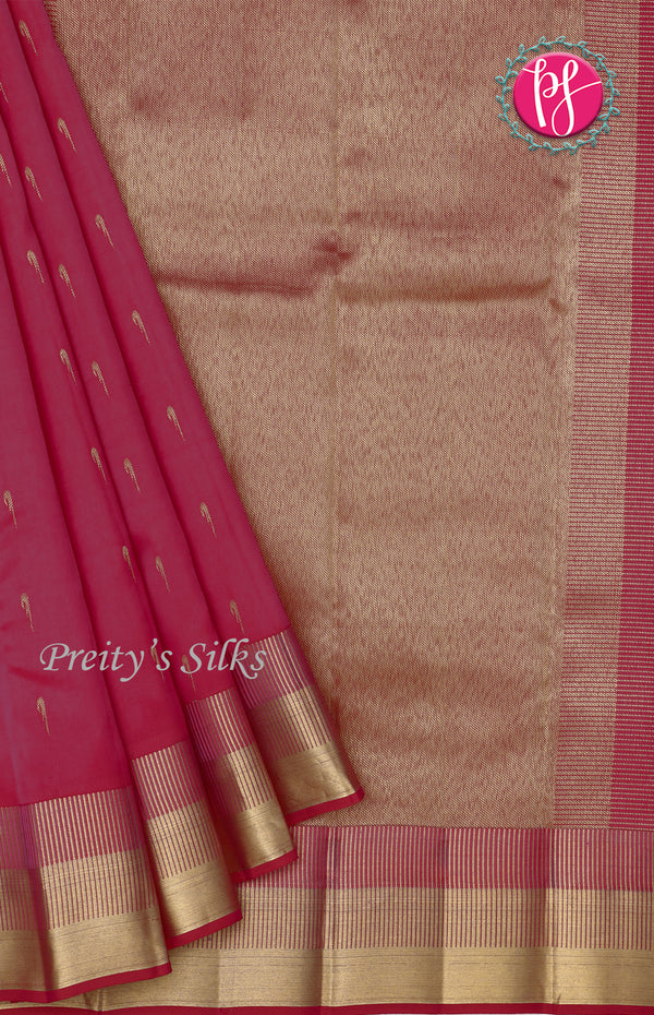 Half Pure Kanchipuram Silk Saree-PF68663