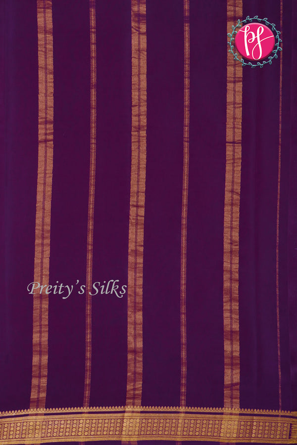 Premium Pure Mysore Crepe Silk Saree -PF80747