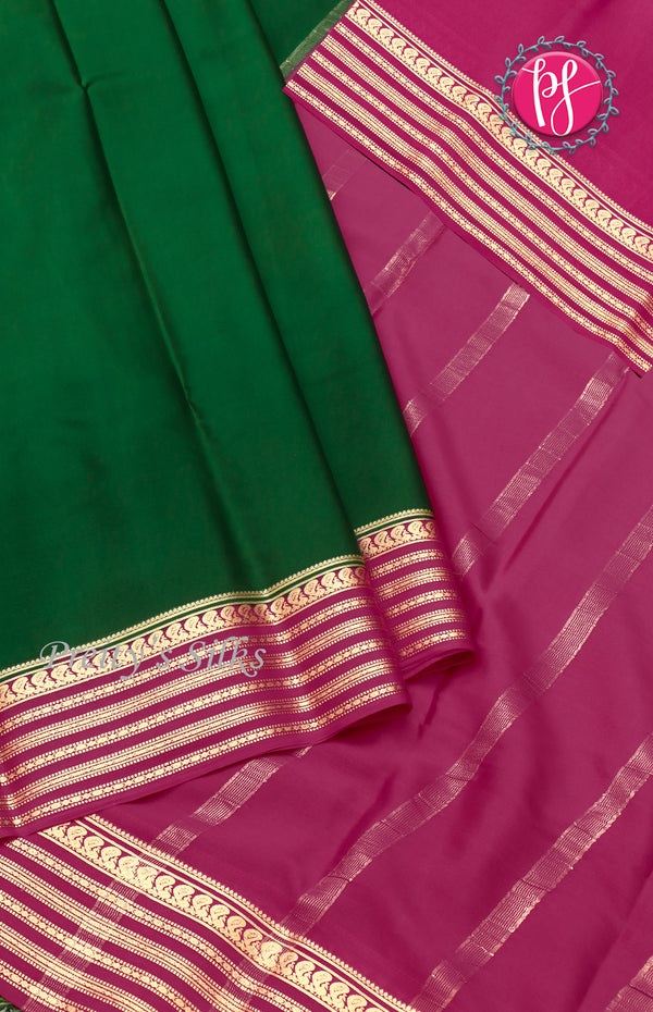 Pure Mysore Crepe Silk saree - PF64354