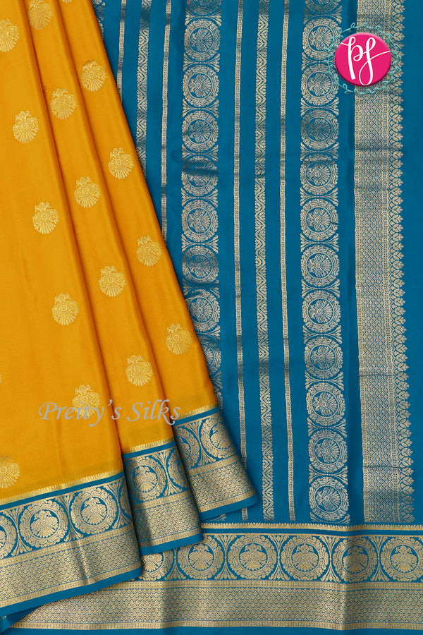 Pure Mysore Crepe Silk Saree-PF77377