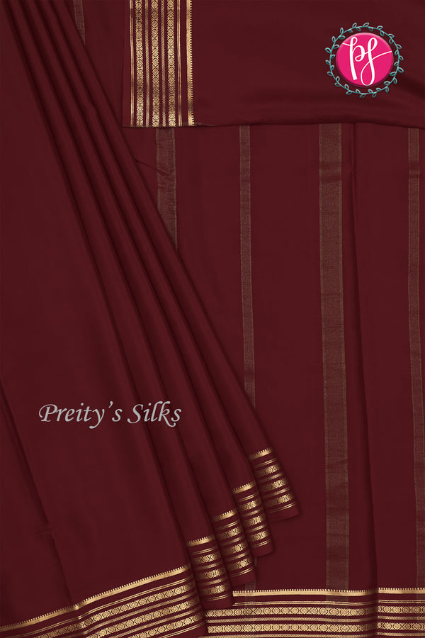 Pure Mysore Crepe Silk Saree