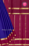 Pure Mysore Crepe Silk Saree With Bentex Border