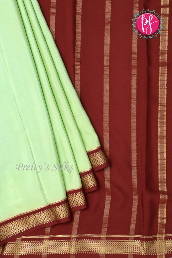 Pure Mysore Crepe Silk Saree -PF80460