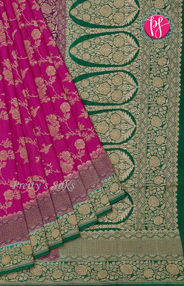 Pure Kaddi Banarasi Crepe Silk Saree -PF25825