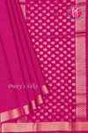 Pure Mysore Crepe Silk Saree -Pink -PF79457