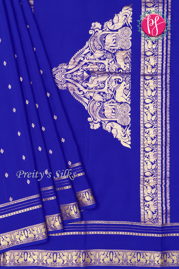 Pure Mysore Crepe Silk Saree -PF77416