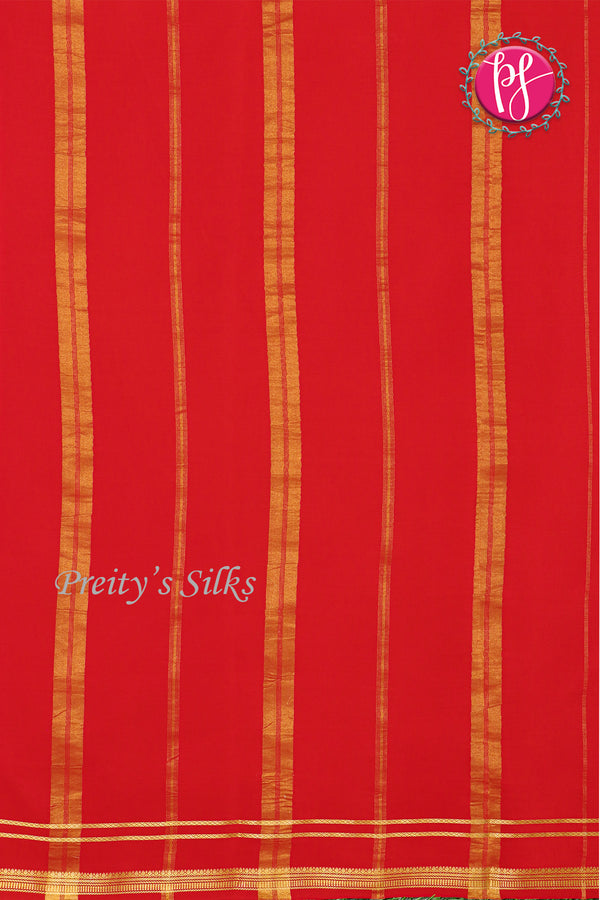 Premium Pure Mysore Crepe Silk Saree -PF80763