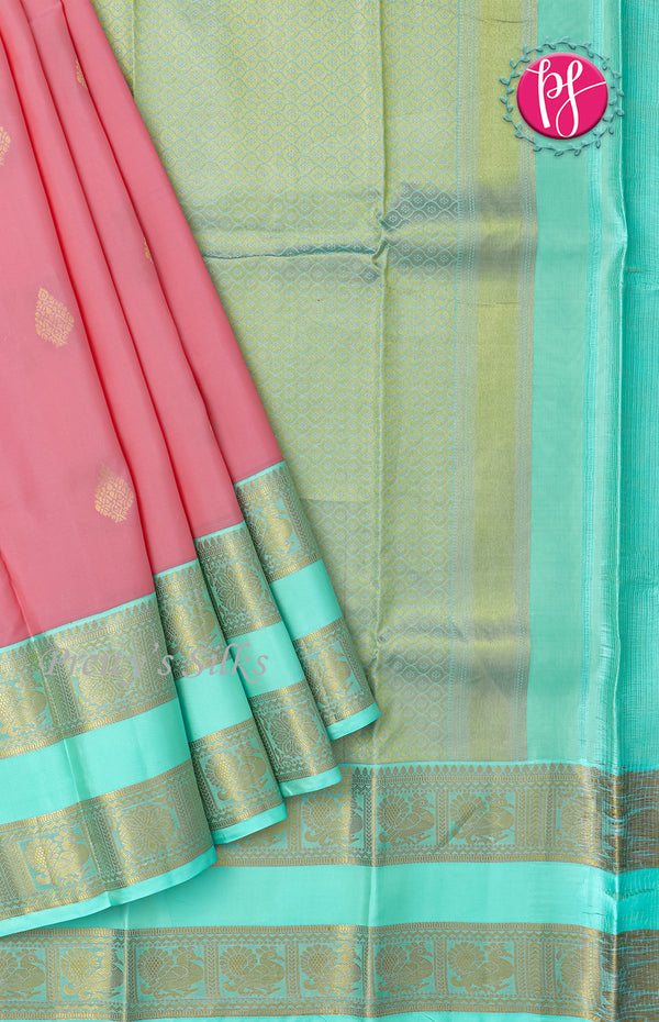 Half Pure Kanchipuram Silk Saree-PF18801
