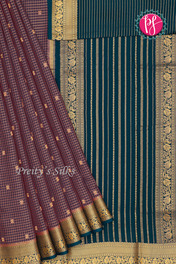 Pure Mysore Crepe Silk Saree