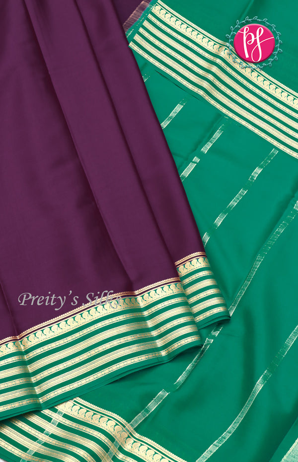 Pure Mysore Crepe Silk saree - PF64354