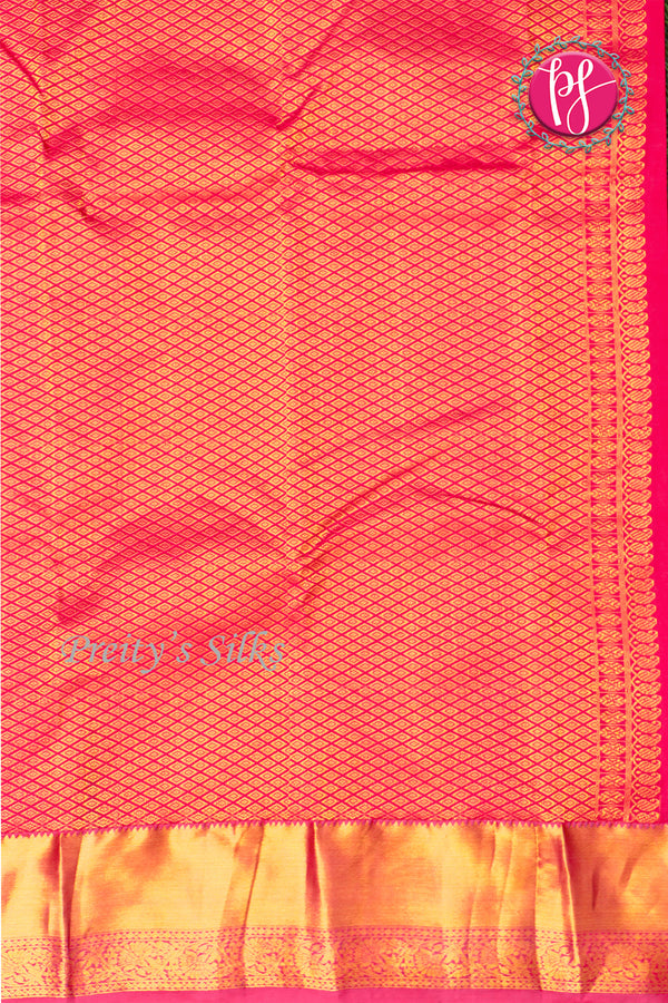 Semi Kanchipuram Silk Saree-PF77109