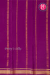 Pure Mysore Crepe Silk Saree -Olivegreen And Purple-PA10650