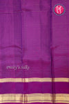 Half Pure Kanchipuram silk Saree-Peacockblue And Purple-PF68721